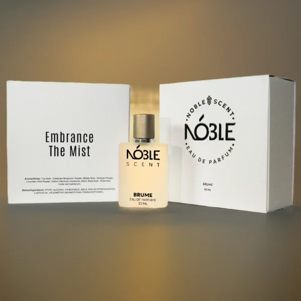 Brume Noble Scent dengan variasi top middle bottom notes dengan kemasan