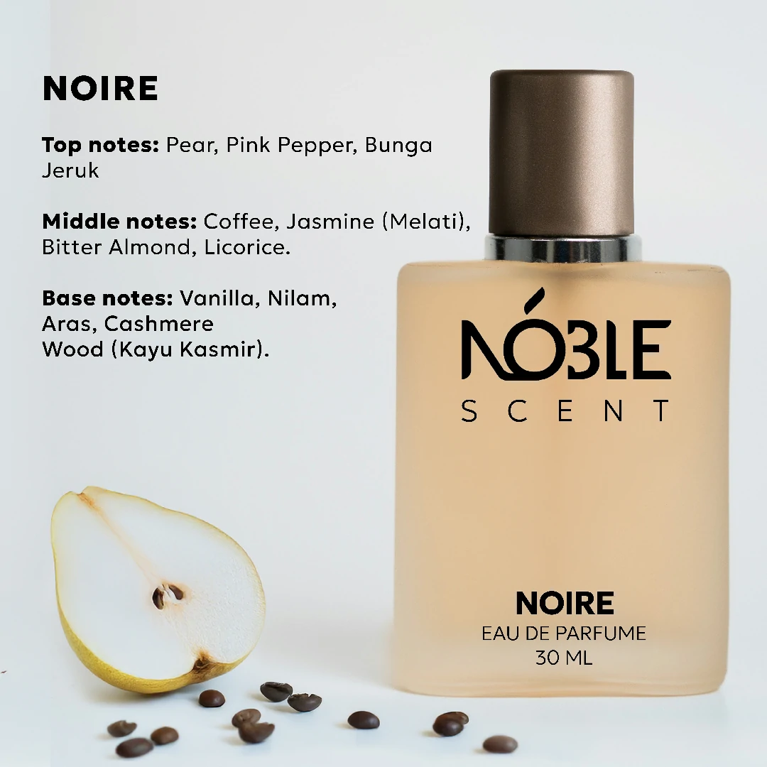 Noire Noble Scent dengan top middle bottom notes